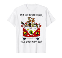 Load image into Gallery viewer, On A Dark Desert Highway Dog Feel Cool Wind In My Hair T-Shirt
