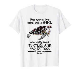 Funny This girl love turtles had tattoos gift T-shirt