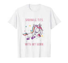Load image into Gallery viewer, Back The Fuck Ups Sprinkle Tits Funny Unicorn Quotes T-shirt
