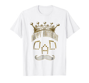 Happy birthday DAD T-SHIRT cute mustache skull