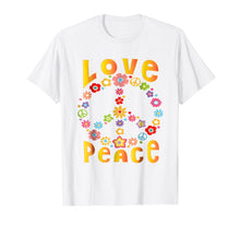 Load image into Gallery viewer, Hippie LOVE PEACE FREEDOM T-Shirt 60s 70s Tie Dye Shirt
