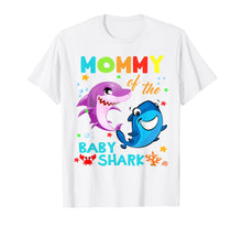 Load image into Gallery viewer, Mommy Of The Baby Shark Birthday Mommy Shark Shirt
