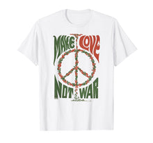 Load image into Gallery viewer, Make Love Not War Peace Vintage T- Shirt
