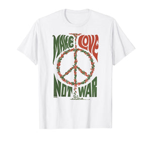 Make Love Not War Peace Vintage T- Shirt