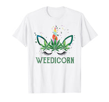 Load image into Gallery viewer, Weedicorn Tshirt - Funny Weed Unicorn Lover Tee Shirt
