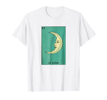 Load image into Gallery viewer, La Luna Tarot card Vintage The Moon Tarot Card T-shirt
