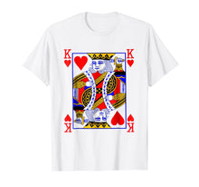 Load image into Gallery viewer, King of Hearts Playing Card Poker Card Costume Tee Shirt
