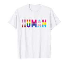 Load image into Gallery viewer, HUMAN LGBT Flag Gay Pride Month Transgender Rainbow Lesbian T-Shirt-1236131
