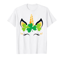 Load image into Gallery viewer, St Patricks Day Unicorn Shirt Girls Outfit Lucky Shamrock T-Shirt-376790
