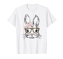 Load image into Gallery viewer, Cute Bunny Face Shirt Leopard Print Glasses EASTER Gift T-Shirt-67333
