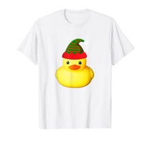 Load image into Gallery viewer, Cute Rubber Duck Christmas Elf Funny Goblin Costume Gift T-Shirt-2069355
