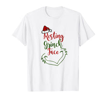 Load image into Gallery viewer, Resting Grinchface Holiday Green Monster Tshirt
