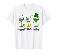 Load image into Gallery viewer, Irish Gifts Three Wine Glasses Shamrock St Patrick&#39;s Day T-Shirt-840834
