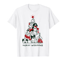 Load image into Gallery viewer, Merry Woofmas Funny Dog Lover Christmas Tree Gift T-Shirt
