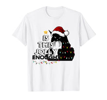 Load image into Gallery viewer, Black Cat Christmas Tree Is This Jolly Enough For Xmas T-Shirt
