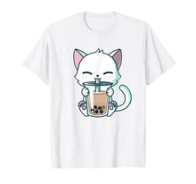 Load image into Gallery viewer, Boba Cat Drinking Boba Kitten Kawaii Japanese Kitty T-Shirt T-Shirt-851931
