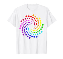 Load image into Gallery viewer, Dot Day Shirt Kids, Rainbow Polka Dot Spiral
