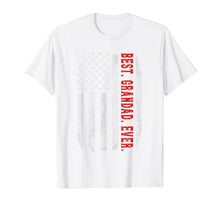 Load image into Gallery viewer, Mens Best Grandad Ever Vintage American Flag Gift Grandad T-Shirt-653628

