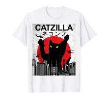 Load image into Gallery viewer, Vintage Catzilla - Japanese Cat Style - Retro Sunset Kitten T-Shirt
