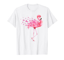 Load image into Gallery viewer, Cute Flamingo Pink Ribbon Breast Cancer Awareness T-Shirt
