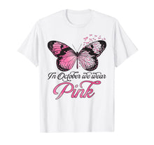 Load image into Gallery viewer, In October We Wear Pink Pumpkin Breast Cancer Awareness T-Shirt
