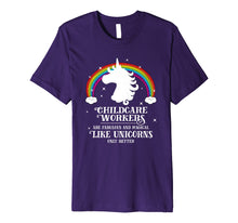 Load image into Gallery viewer, Childcare Workers Magical Like Unicorns Funny Tshirt Gift
