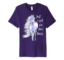 Load image into Gallery viewer, Just A Girl Who Loves Horses Shirt Horse Riding Women Gifts
