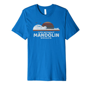 Mandolin Distressed T-Shirt : Gift for Mando Lovers