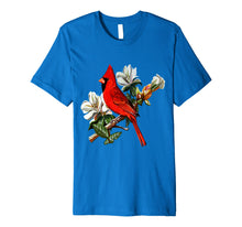Load image into Gallery viewer, Cardinal Bird T-Shirt. Cardinal Perch On A Branch.
