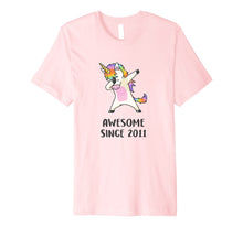 Load image into Gallery viewer, PREMIUM Unicorn Shirt Birthday 8 Years Awesome Since 2011
