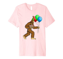 Load image into Gallery viewer, Bigfoot Birthday Cake Balloons Sasquatch T-Shirt
