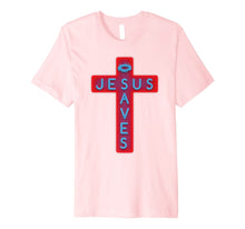 Load image into Gallery viewer, Glorious Jesus Saves Christian Spiritual Quotes T Shirt
