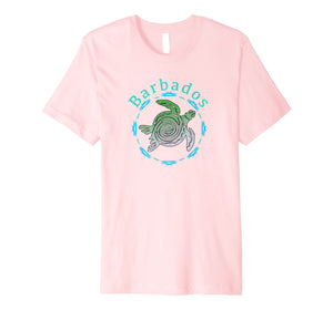Barbados T-Shirt Vintage Tribal Turtle Gift Premium T-Shirt
