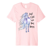 Load image into Gallery viewer, Just A Girl Who Loves Horses Shirt Horse Riding Women Gifts
