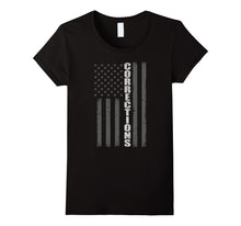 Load image into Gallery viewer, Corrections Officer Flag Thin Silver Line T-Shirt
