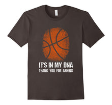 Load image into Gallery viewer, Basketball Fingerprint Its in My DNA Basketball Fan T Shirt
