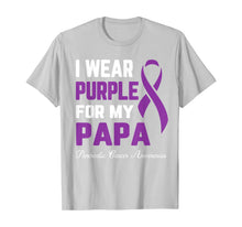 Load image into Gallery viewer, I Wear Purple For My Papa Pancreatic Cancer Awareness T-Shirt
