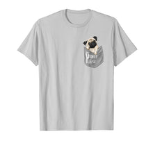 Load image into Gallery viewer, Funny Cute Pug Dog In Pocket T Shirt For Men Women Kids
