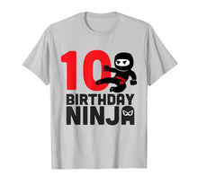 Load image into Gallery viewer, Ninja 10th Birthday T-shirt for 10 year olds
