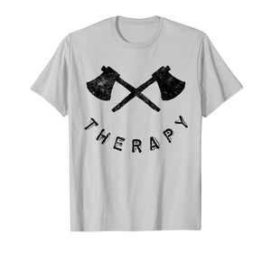 Axe Throwing Therapy Shirt Axe Thrower Smile Tee Men Women