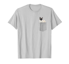 Load image into Gallery viewer, Cat in Your Pocket Siamese cat t shirt shirt
