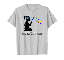 Load image into Gallery viewer, Embrace Differences Puzzle T-Shirt Autism Awareness Tee
