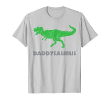 Load image into Gallery viewer, Mens Daddysaurus t-rex dinosaur t-shirt, daddy dad dino funny

