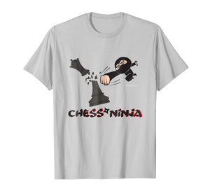Funny ninja chess t-shirt great gift for kids and chess play