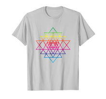 Load image into Gallery viewer, Sacred Geometry T-Shirt Sri Yantra Star Flower Of Life
