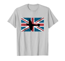 Load image into Gallery viewer, Patriotic RAF Supermarine Spitfire British flag t-shirt
