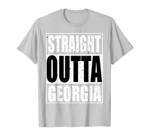 Cool Straight Outta Georgia Novelty T-shirt