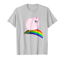 Load image into Gallery viewer, Fat Unicorn Walking on the rainbow funny T shirt
