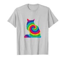 Load image into Gallery viewer, Tie die kitty shirt - Maine Coon cat tye dye t-shirt
