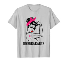 Load image into Gallery viewer, Breast Cancer Warrior unbreakable t-shirt
